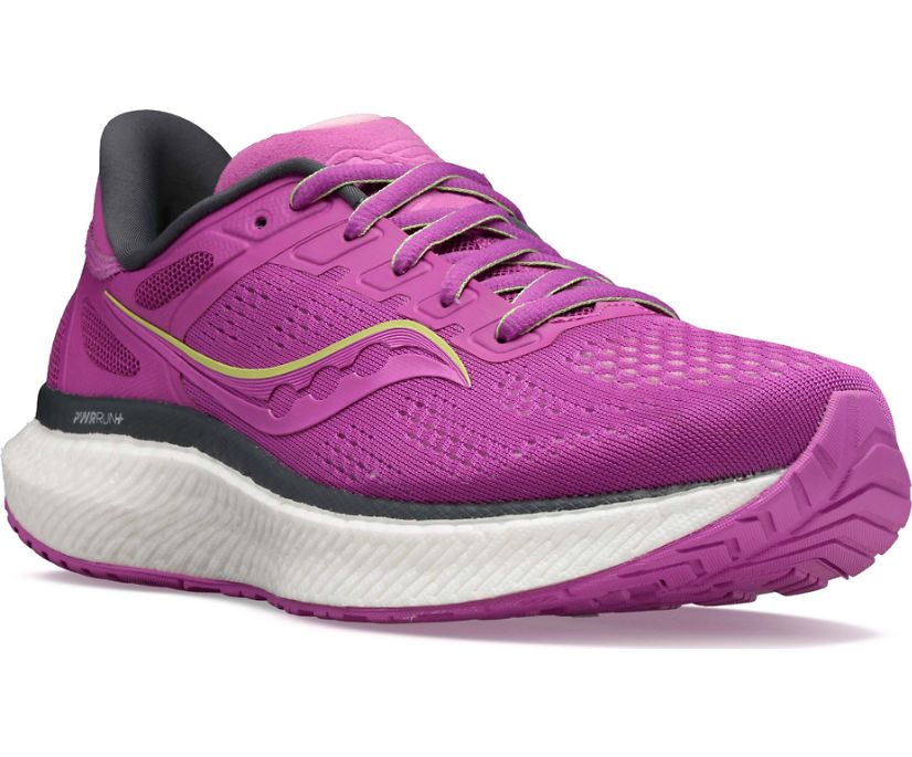 Saucony Hurricane 23 Women's Running Shoes Purple | Canada 157QMAZ